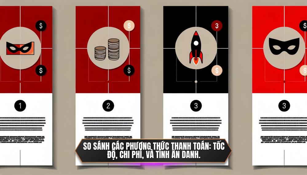 So sánh các phương thức thanh toán_ Tốc độ, chi phí, và tính ẩn danh.